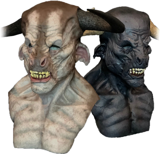 Minotaur Silicone Mask (331x373), Png Download