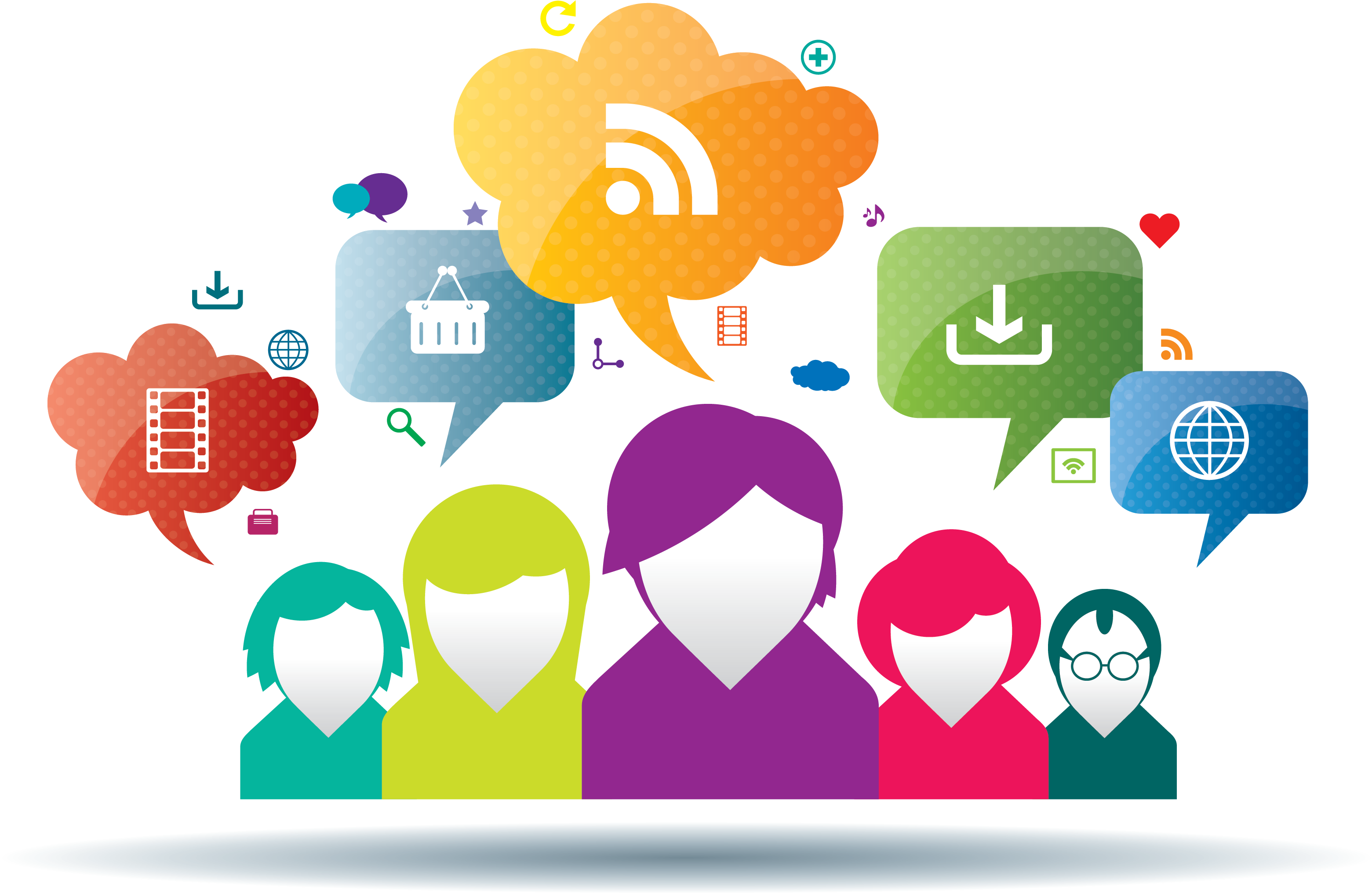 Social Media Background Png Download - Social Media Marketing (3259x2301), Png Download