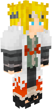 Minato Namikaze '' - Skin De Minecraft Do Minato (432x444), Png Download