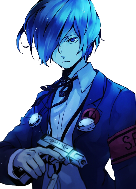 Persona 3 Minato Header (462x641), Png Download
