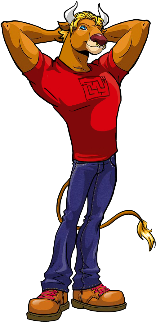 Manny Taur Is A Minotaur And Monster High's Resident - Iris Clops And Manny Taur (554x1044), Png Download