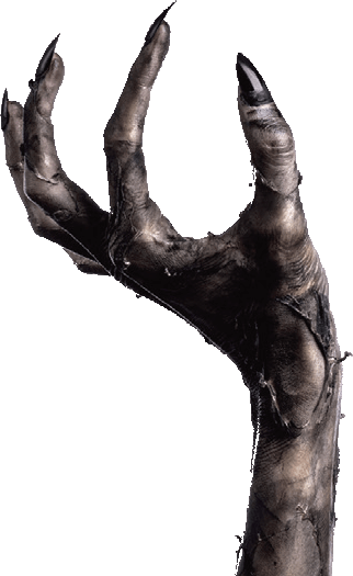 Escape Krampus Is A - Demon Hand Png (322x525), Png Download