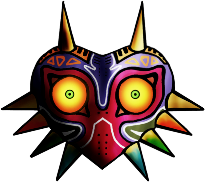 Registered User - Majora's Mask Logo Black And White (900x731), Png Download