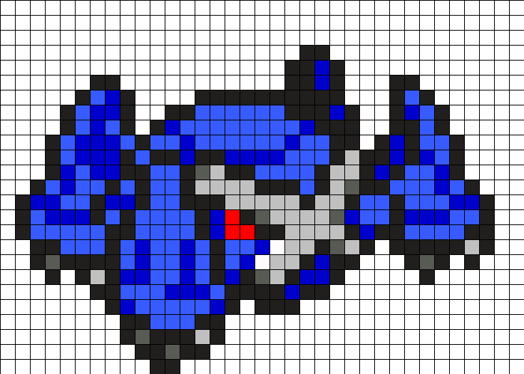 Metagross Sprite Perler Bead Pattern / Bead Sprite - Metagross Fuse Beads (735x525), Png Download
