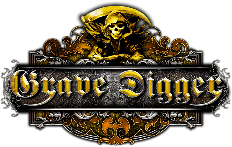 Grave Digger Logo Medal - Grave Digger Band Logo Png (800x517), Png Download