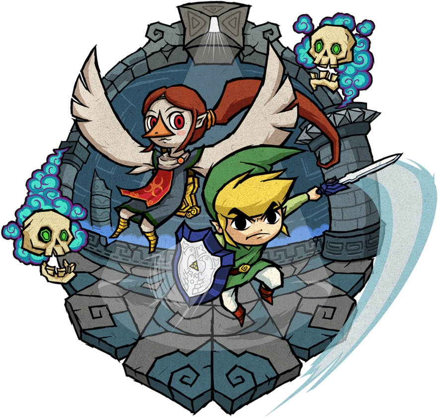 For Past Fanart Spotlights, I've Tried To Avoid Featuring - Zelda Wind Waker (904x884), Png Download