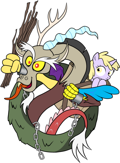 Southparktaoist, Dinky Hooves, Discord, Krampus, Safe - Cartoon (600x742), Png Download