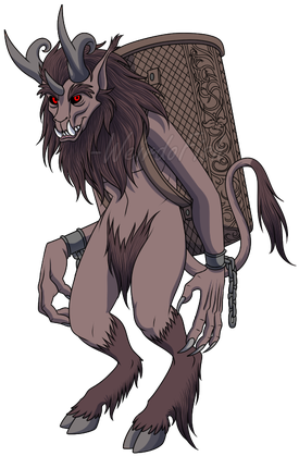 Krampus Vector Png Library Download - Krampus Transparent (300x441), Png Download