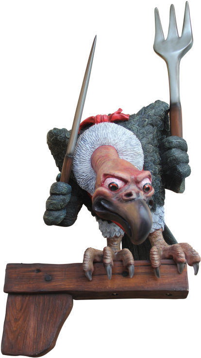 Hungry Vulture (500x750), Png Download