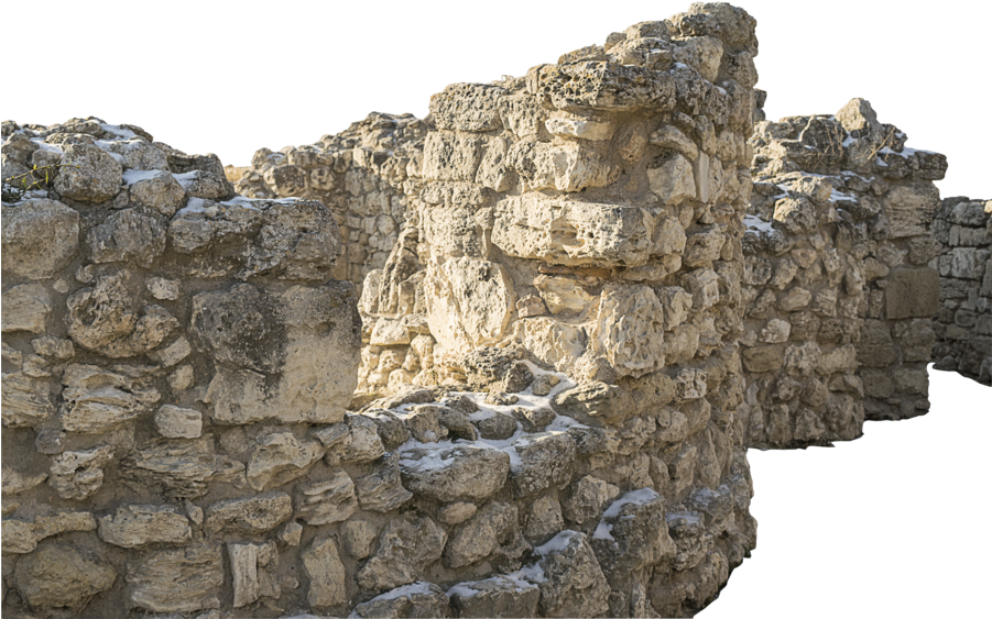 Ruins Drawing Stone Wall - Stone Wall (900x600), Png Download