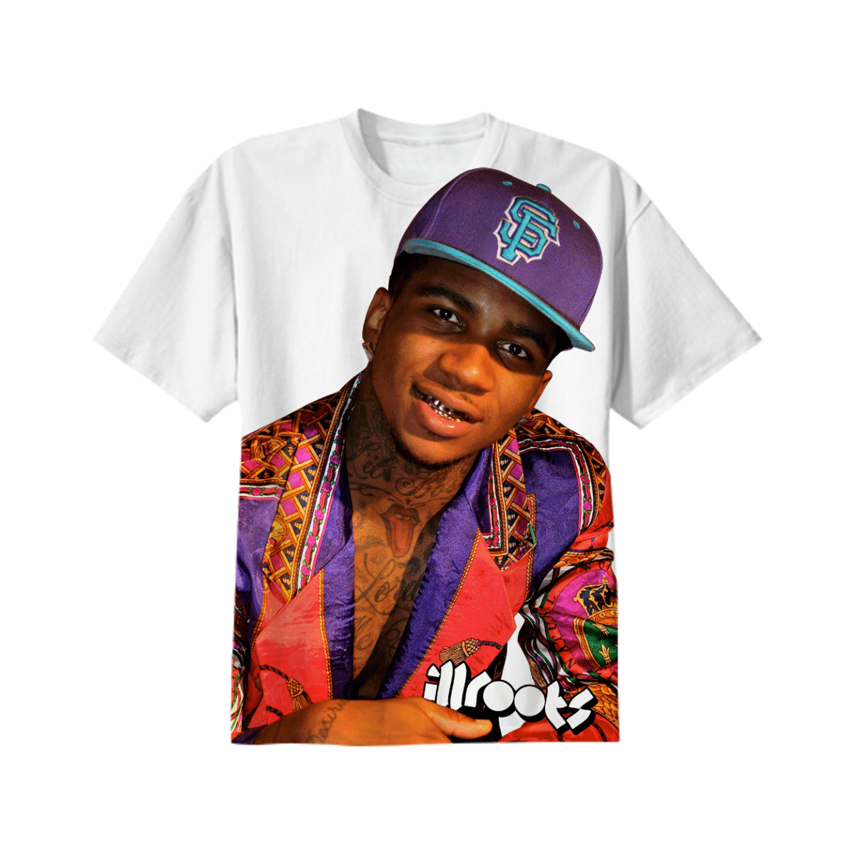 Shop Lil B Cotton T-shirt By Porkieunrein - Lil B Rapper (1190x1190), Png Download