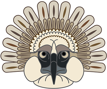 Graphic Bird Heads - Illustration (404x316), Png Download