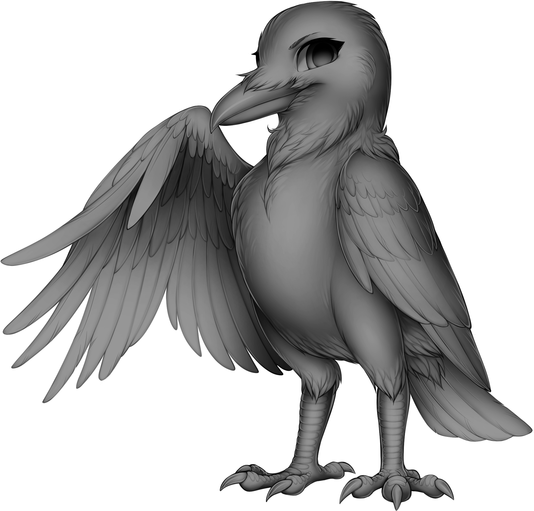 Furvilla - Furvilla Corvid (2267x2108), Png Download