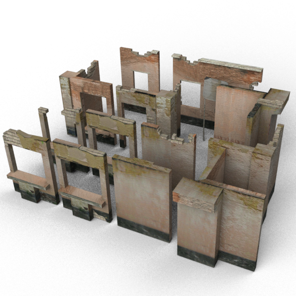Modular Ruins - Modular 3d Ruins (590x590), Png Download