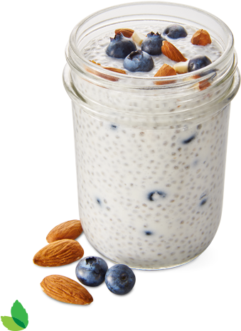 Chia Seed Pudding Png (460x553), Png Download