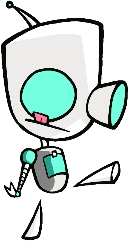 Broken Gir-plu203 - Invader Zim Gir Art (427x800), Png Download