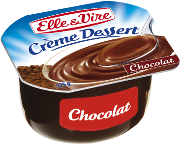 Dessert Cream - Chocolate - Elle & Vire Unsalted Butter 200g (400x341), Png Download