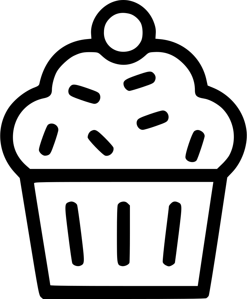 Muffin Cup Cake Dessert Sweet Pudding Comments - Dessert Icon (810x980), Png Download