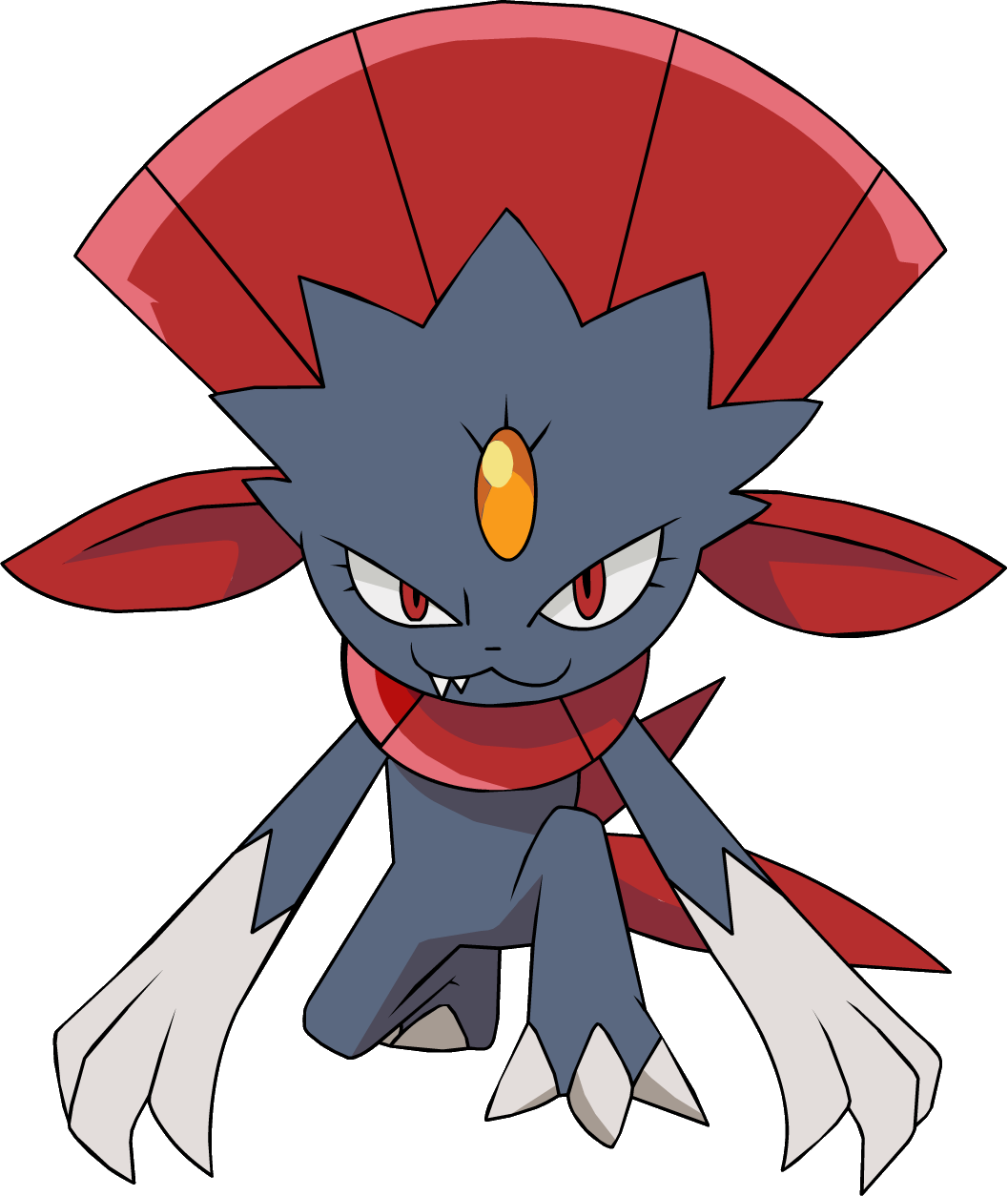 Weavile - Weavile Pokemon (1057x1254), Png Download