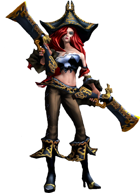 Miss Fortune Render Old - Miss Fortune Lol Png (616x846), Png Download