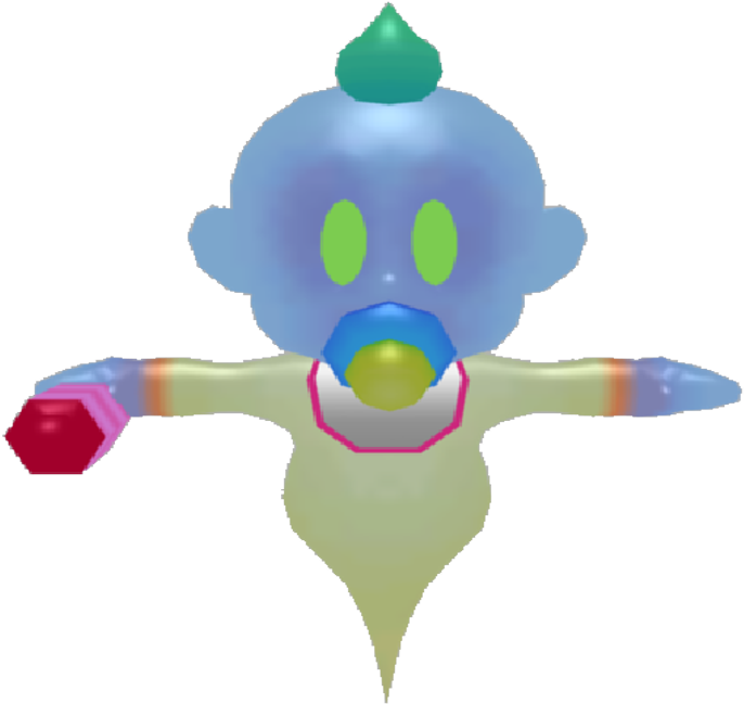 Download Zip Archive - Luigi's Mansion Ghosts Chauncey (750x650), Png Download