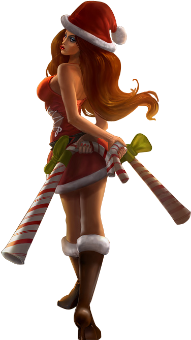Candy Stick Miss Fortune Png Image - Candy Cane Miss Fortune (1215x717), Png Download