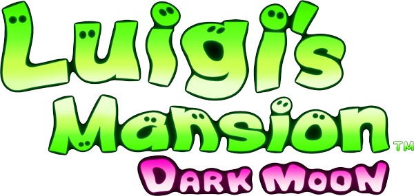 Luigi - Luigi's Mansion Dark Moon Logo (600x285), Png Download