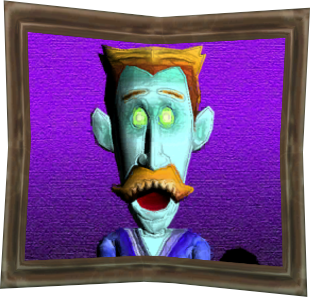 Neville - Luigi's Mansion Ghost Paintings (616x591), Png Download