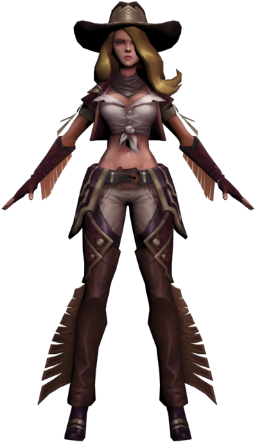 Download Zip Archive - League Of Legends Cowgirl (750x650), Png Download