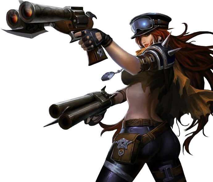 Missfortune - Road Warrior Miss Fortune (858x590), Png Download