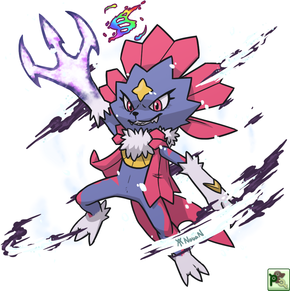 4 Dec - Mega Weavile (1000x1000), Png Download