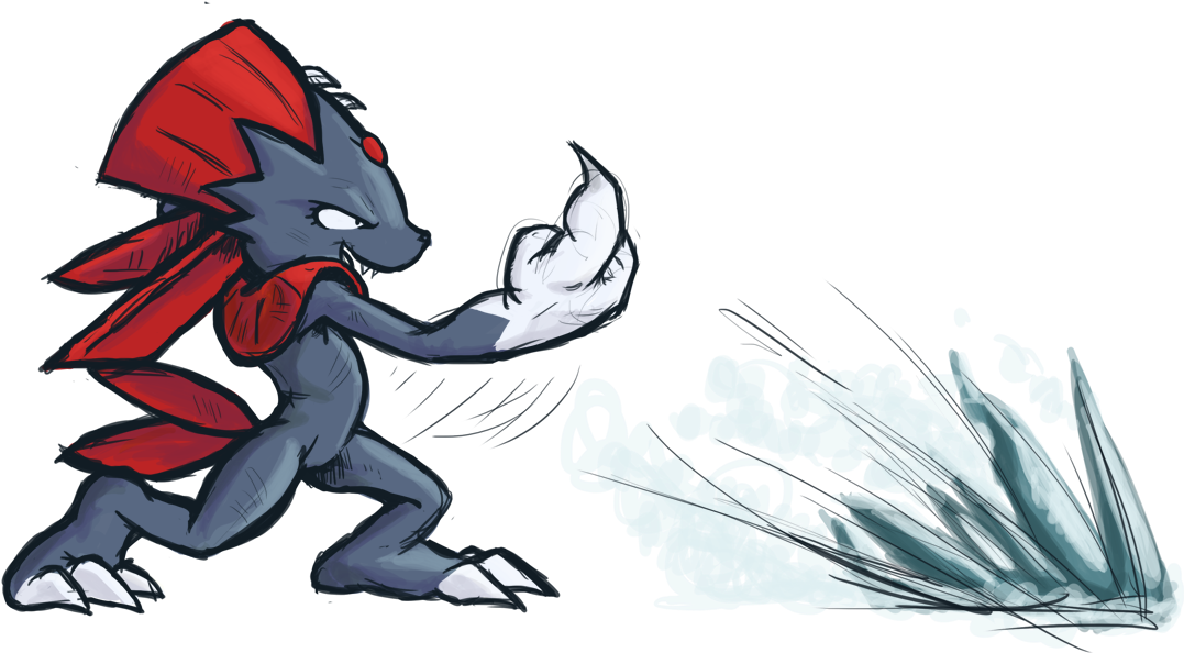 Weavile 108 Shiki Yami Barai - 108 Shiki Yami Barai (1100x650), Png Download