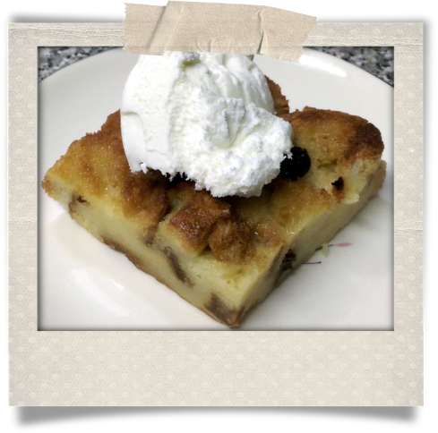 Safeway Bread Pudding - Bread Pudding With Raisins Safeway (489x484), Png Download