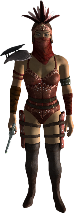 Mysterious Stranger Outfit - Female Raider Ordinance Armor (740x740), Png Download