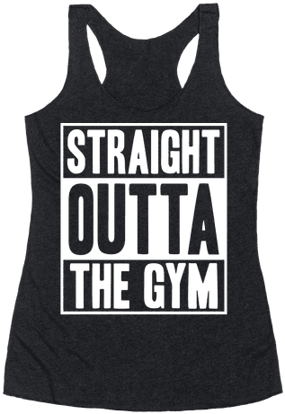 Straight Outta The Gym Racerback Tank Top - Trying To Get My Shit Together Cat (484x484), Png Download