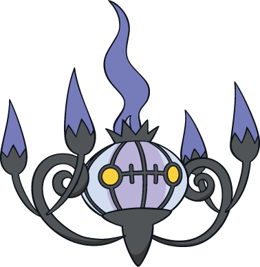 Chandelure - Pokemon Chandelure (378x388), Png Download
