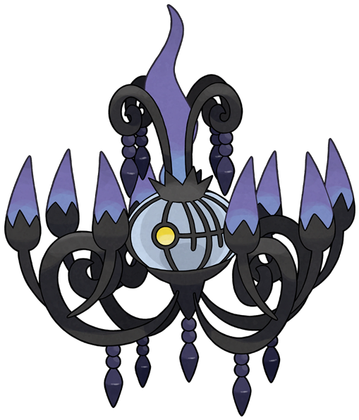 Mega Chandelure By Pokeluka-d6hn3p7 - Pokemon Mega Chandelure (520x600), Png Download