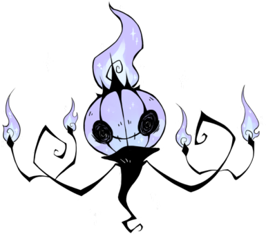Chandelure Cute (400x349), Png Download