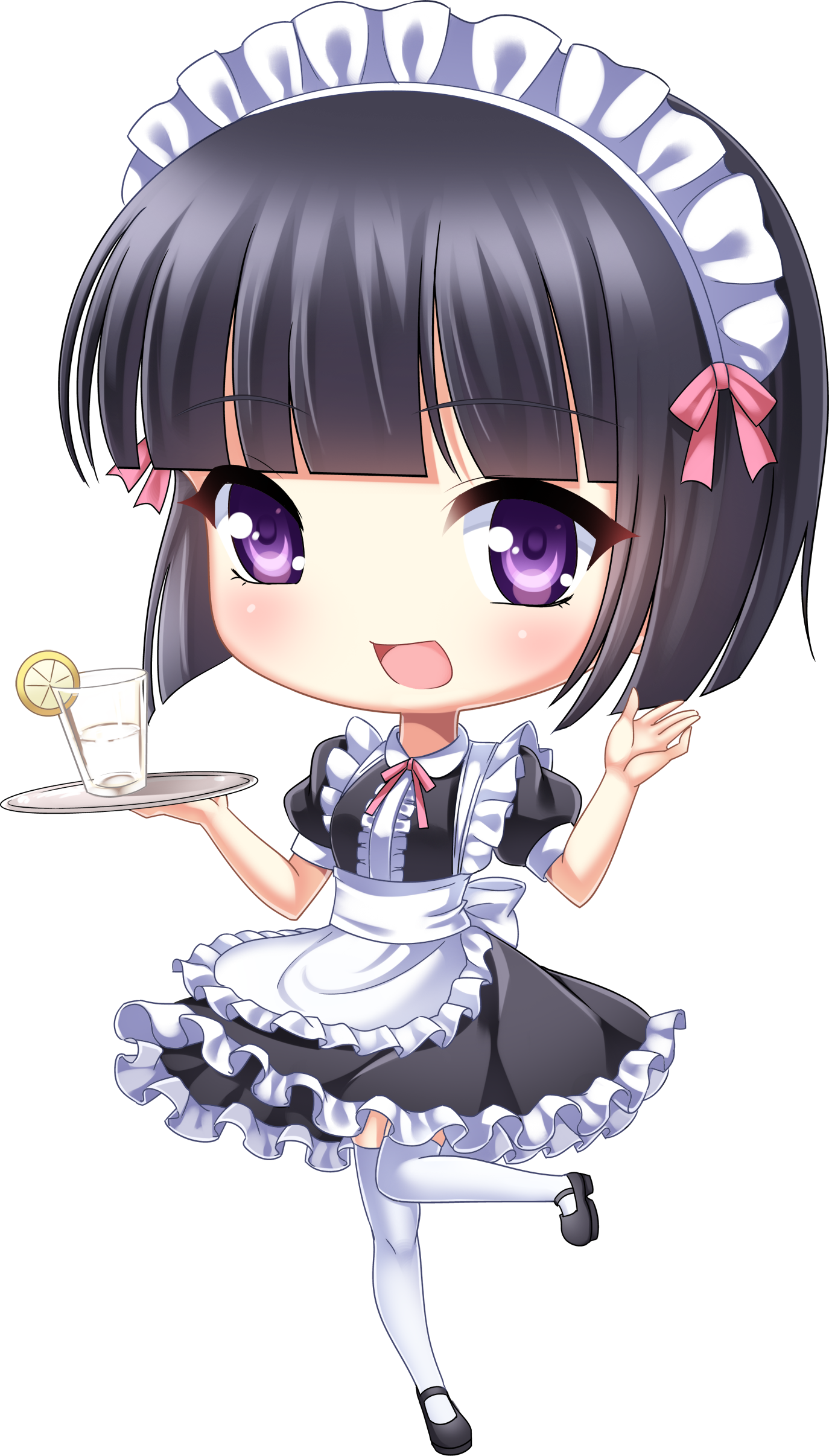 Maid Yoyo - Free To Use Anime (1374x2412), Png Download