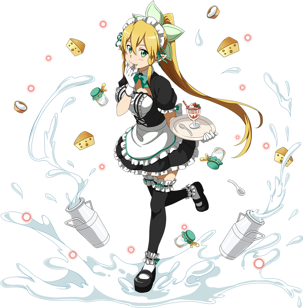 Leafa Mellow Maid - Leafa Sao Md (1500x1500), Png Download