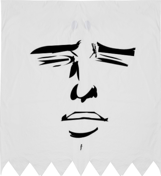 Shop Yaranaika Ghost Costume By Babycakes4 - Anime Meme Face (548x598), Png Download