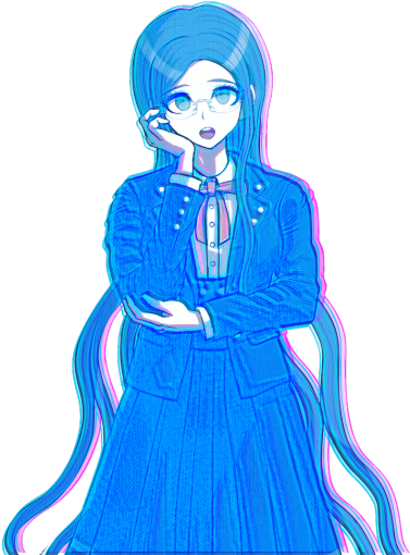 Vaporwave Squad - Dangan Ronpa Tsumugi Shirogane Sprite (540x540), Png Download