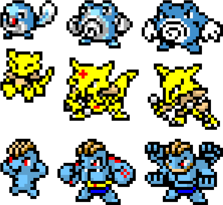 Gen 1 Pokedex - Pixel Art (800x740), Png Download