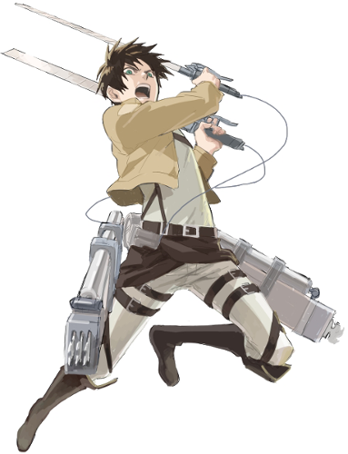 Eren, Seemingly Of Germanic Heritage, Is A Young Man - Eren Yeager No Background (383x500), Png Download