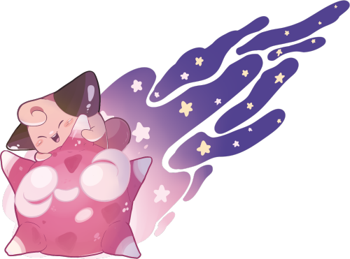 Cleffa Minior (500x371), Png Download