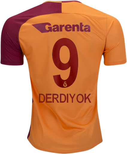 Galatasaray 17/18 Home Jersey Eren Derdiyok - Sports Jersey (550x550), Png Download