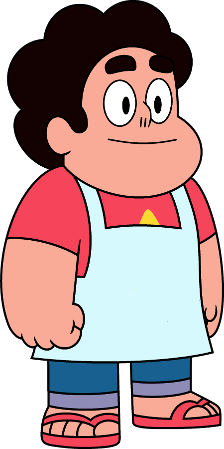 Steven Apron - Garnet Shapeshifted Into Steven (450x899), Png Download