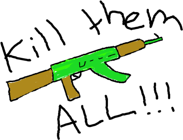 [drawing]ak-47 Gamma Doppler For Csgo - Assault Rifle (1229x708), Png Download
