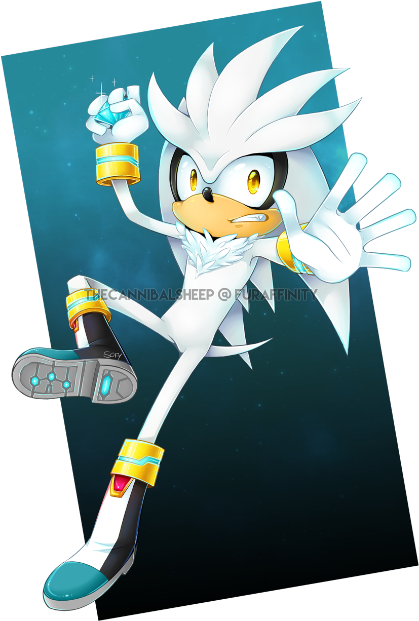 Silver The Hedgehog (931x1280), Png Download
