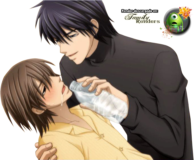 Png-hiroki X Nowaki - Yaoi (740x555), Png Download